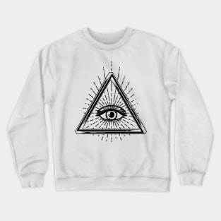 Eye Of Providence, Truth seeker, Printed Truth Gift Idea! Crewneck Sweatshirt